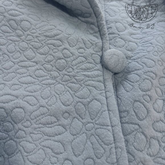 One of a Kind Exclusive/ Winter Fall Hooded Wrap Coat / Color Blue/ Size S - Picture 10 of 12